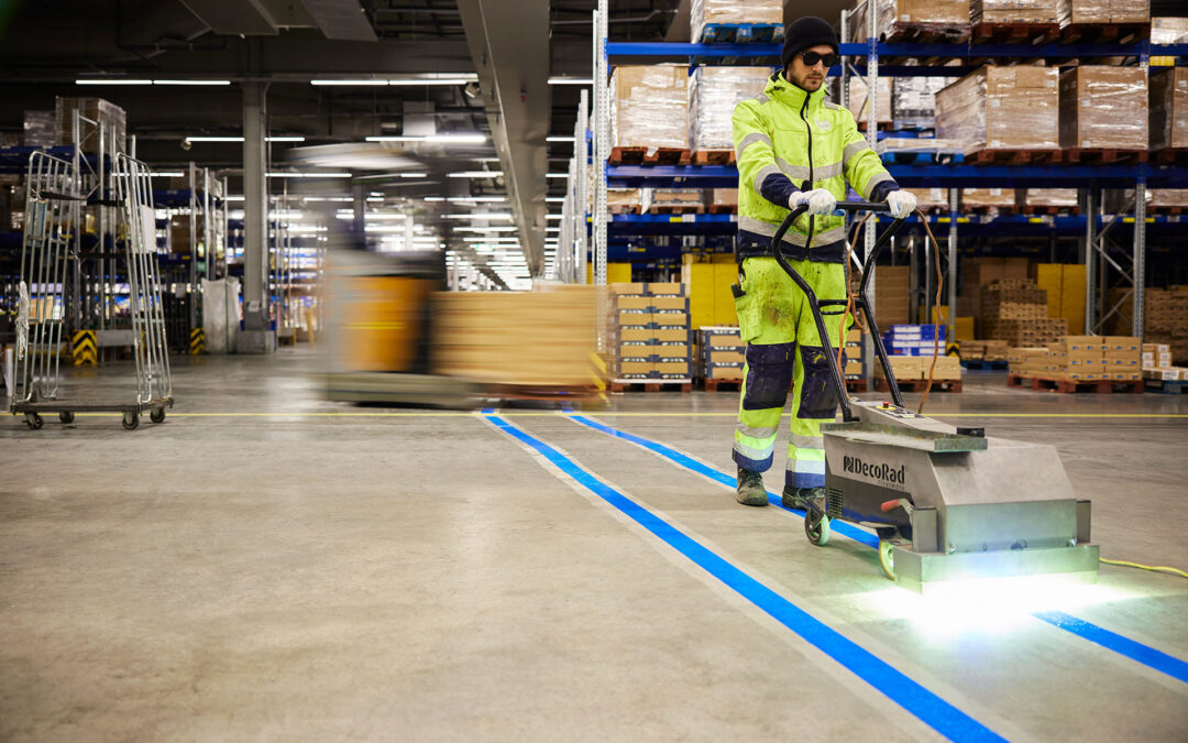 Geen overlast bij aanbrengen vloerbelijning